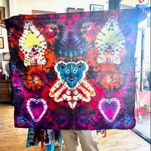 Dancing Bears Tie Dye Tapestry